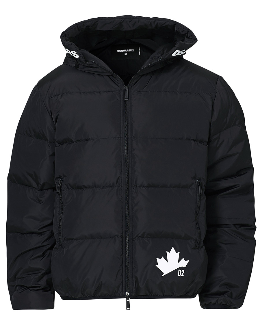 Herre | Jakker | Dsquared2 | Down Hooded Jacket Black