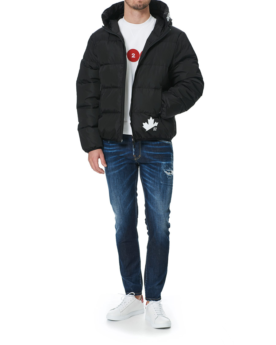 Herre | Jakker | Dsquared2 | Down Hooded Jacket Black