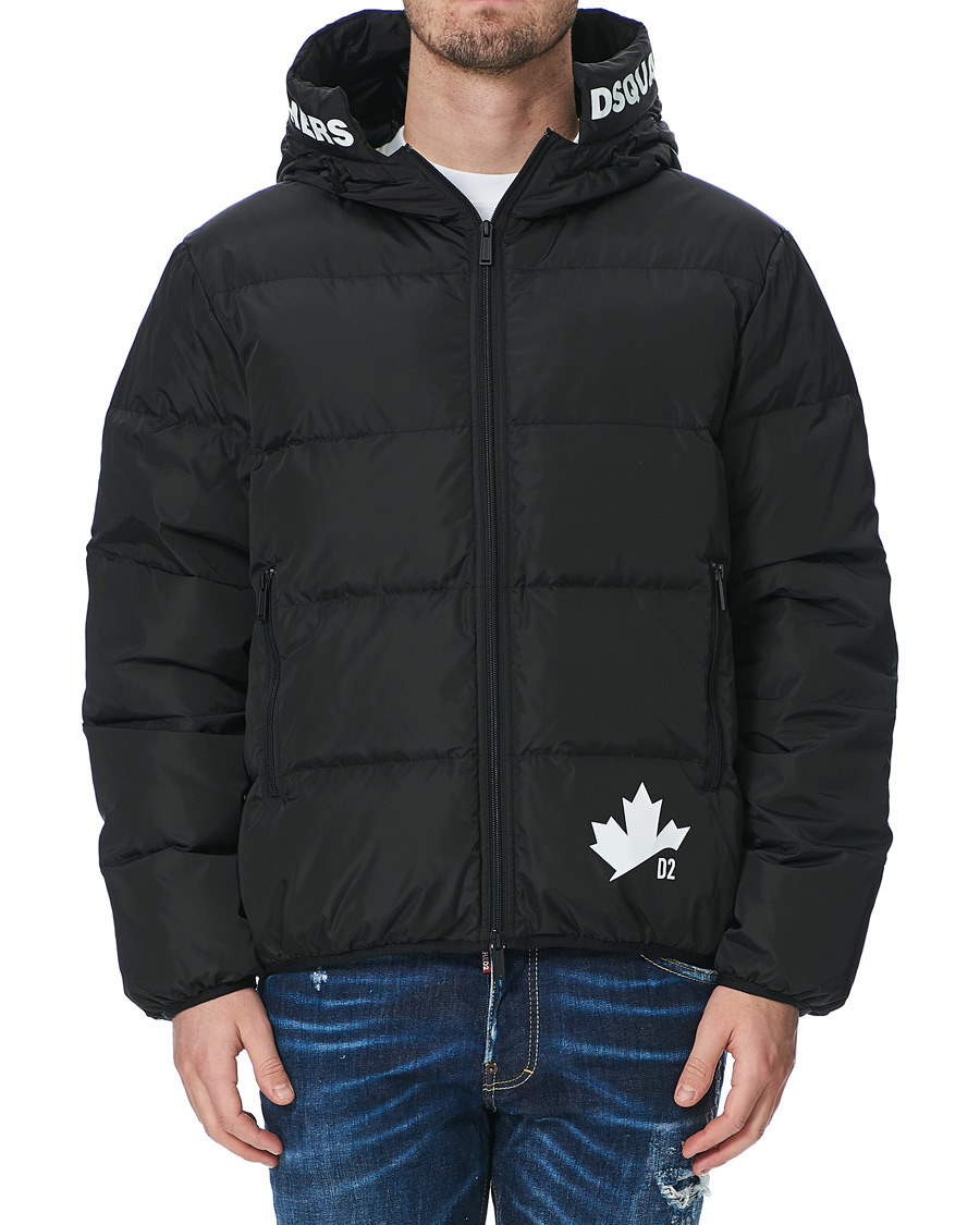 Herre | Jakker | Dsquared2 | Down Hooded Jacket Black