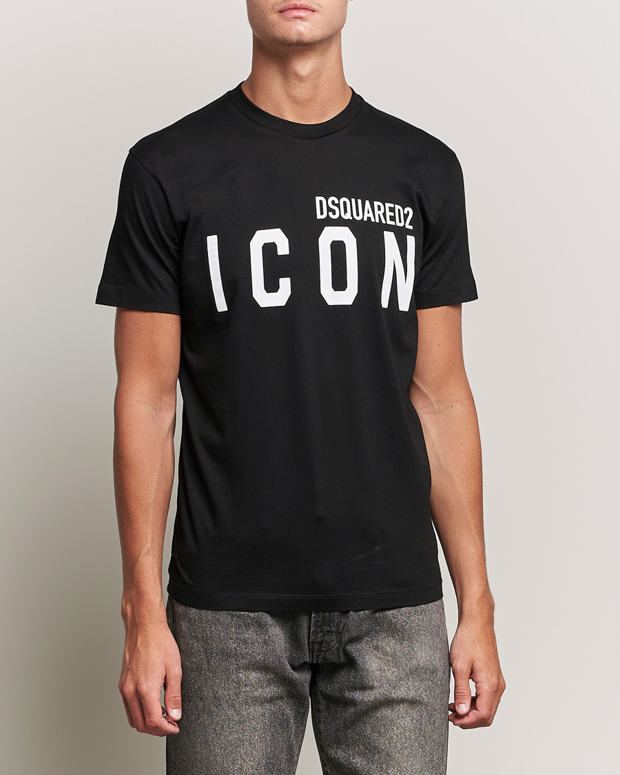 Herre | Kortermede t-shirts | Dsquared2 | Icon Logo Tee Black