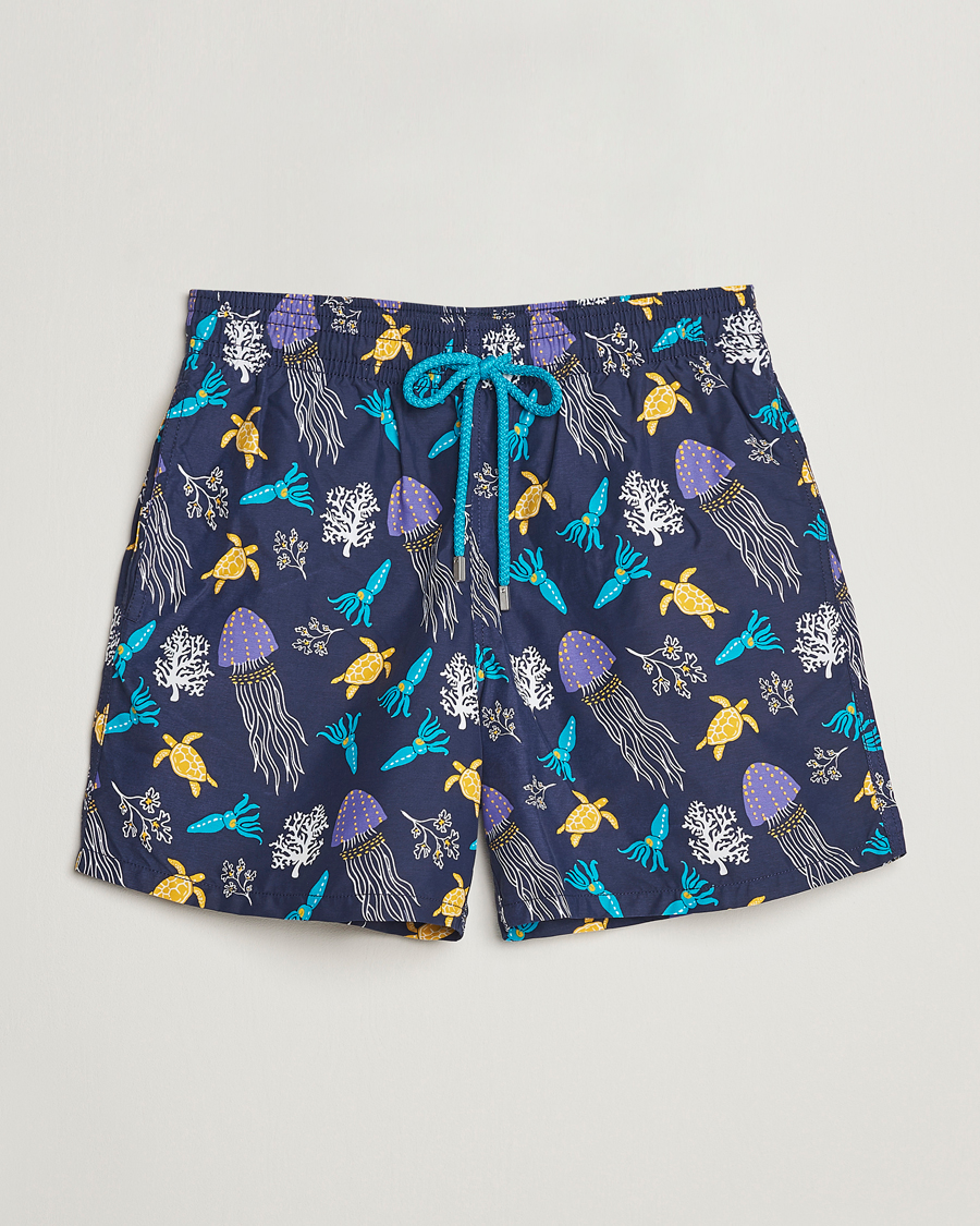 Herre | Badeshorts | Vilebrequin | Moorea Swim Shorts Navy Blue