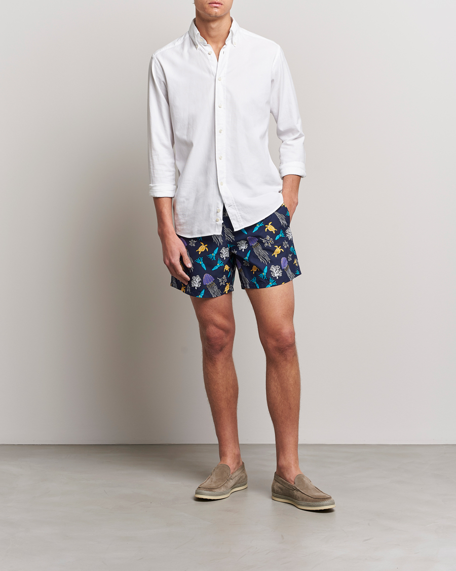 Herre | Badeshorts | Vilebrequin | Moorea Swim Shorts Navy Blue