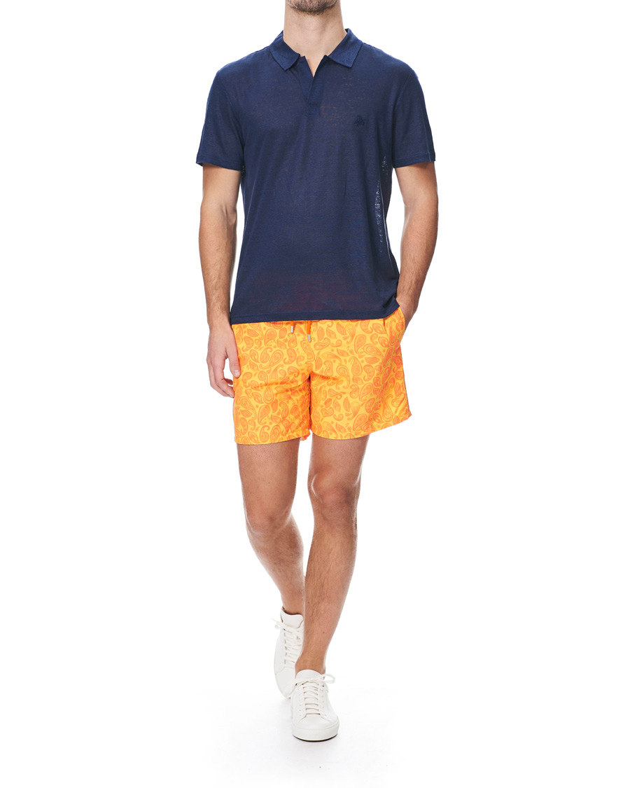 Herre | Pikéer | Vilebrequin | Pyramid Linen Jersey Polo Navy
