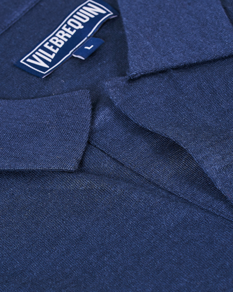 Herre | Pikéer | Vilebrequin | Pyramid Linen Jersey Polo Navy
