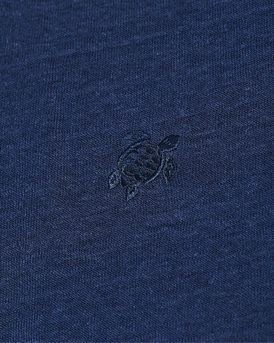 Herre | Pikéer | Vilebrequin | Pyramid Linen Jersey Polo Navy