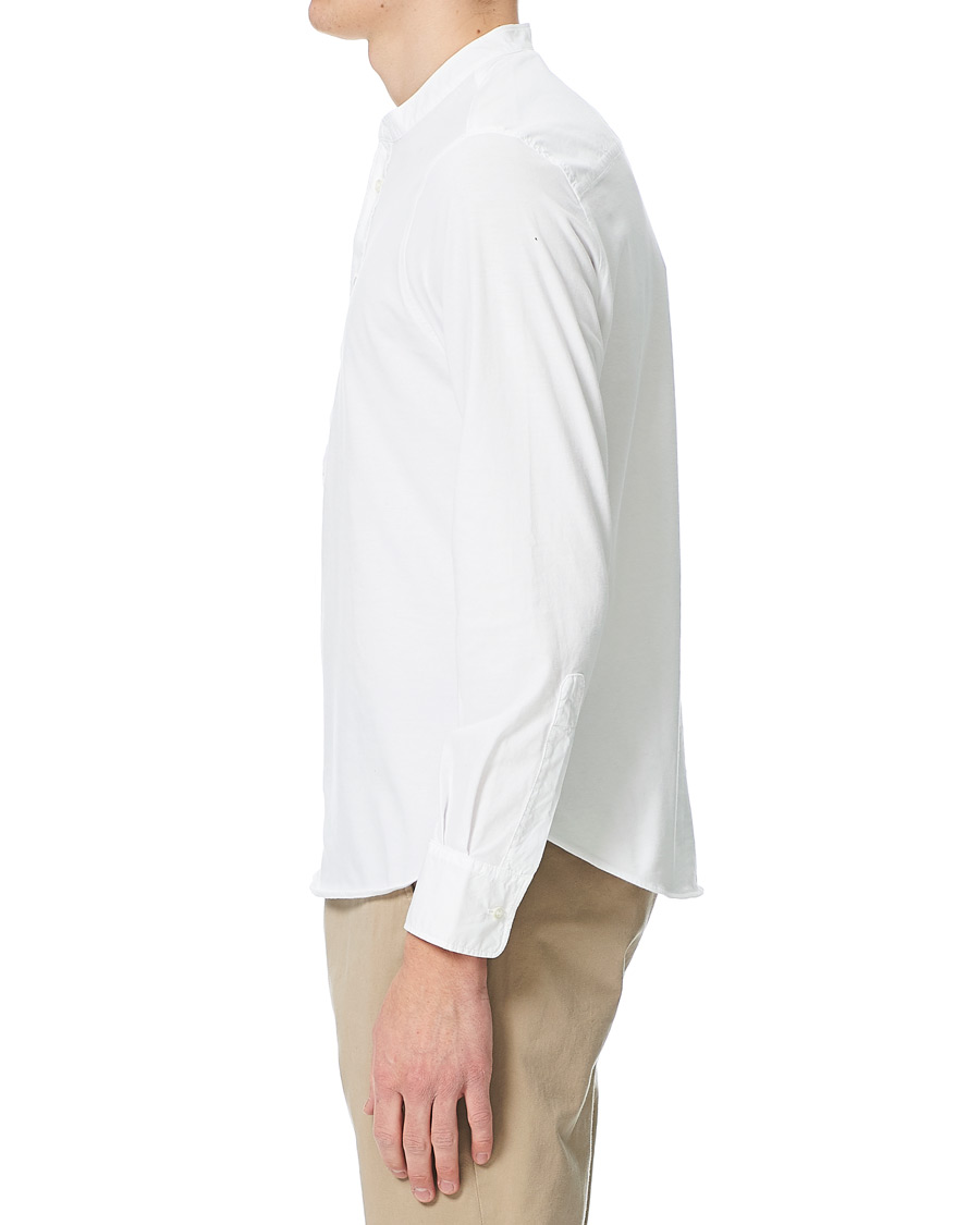 Herre | T-Shirts | Aspesi | Long Sleeve Popover Tee White
