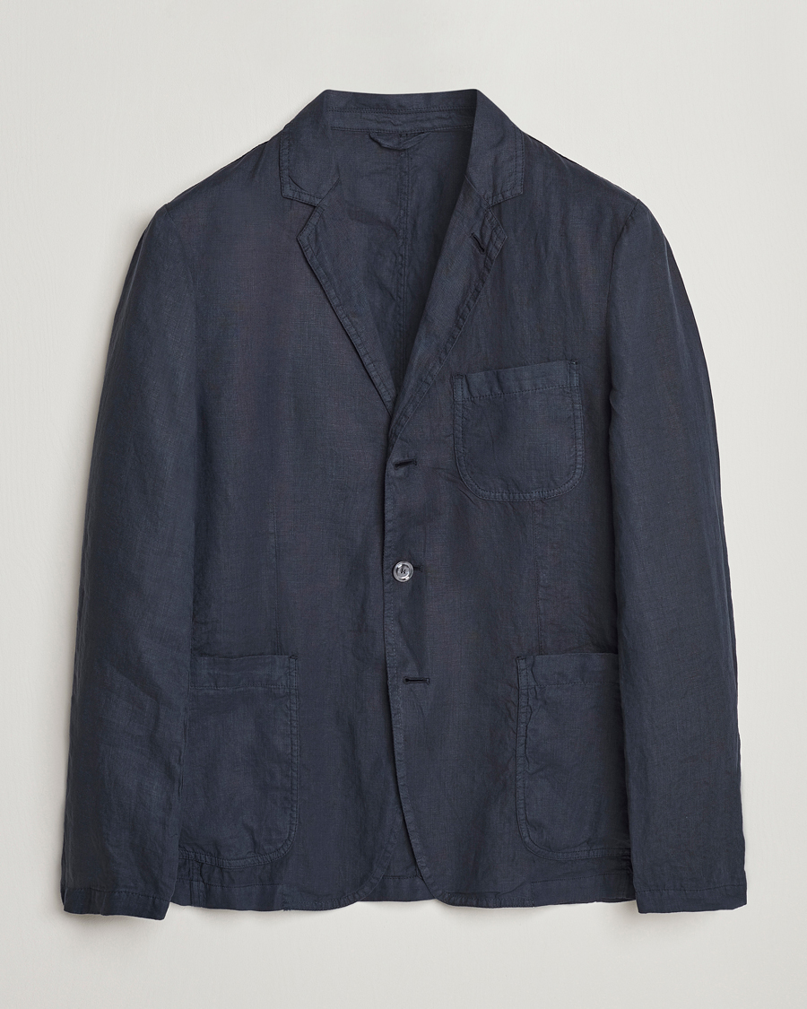 Herre | Dressjakker | Aspesi | Samuraki Linen Blazer Navy