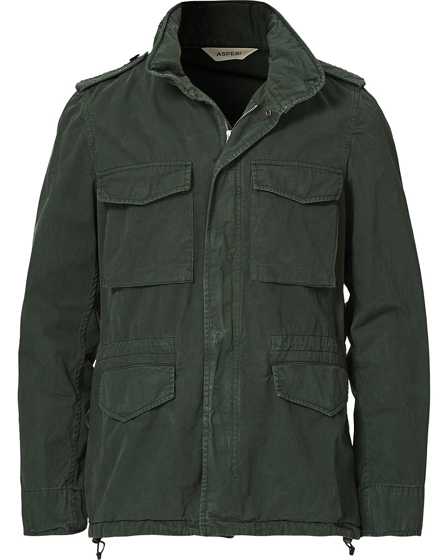 Herre | Jakker | Aspesi | Cotton Field Jacket Dark Green