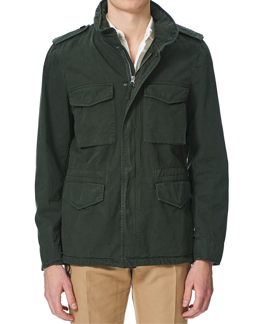 Herre | Jakker | Aspesi | Cotton Field Jacket Dark Green