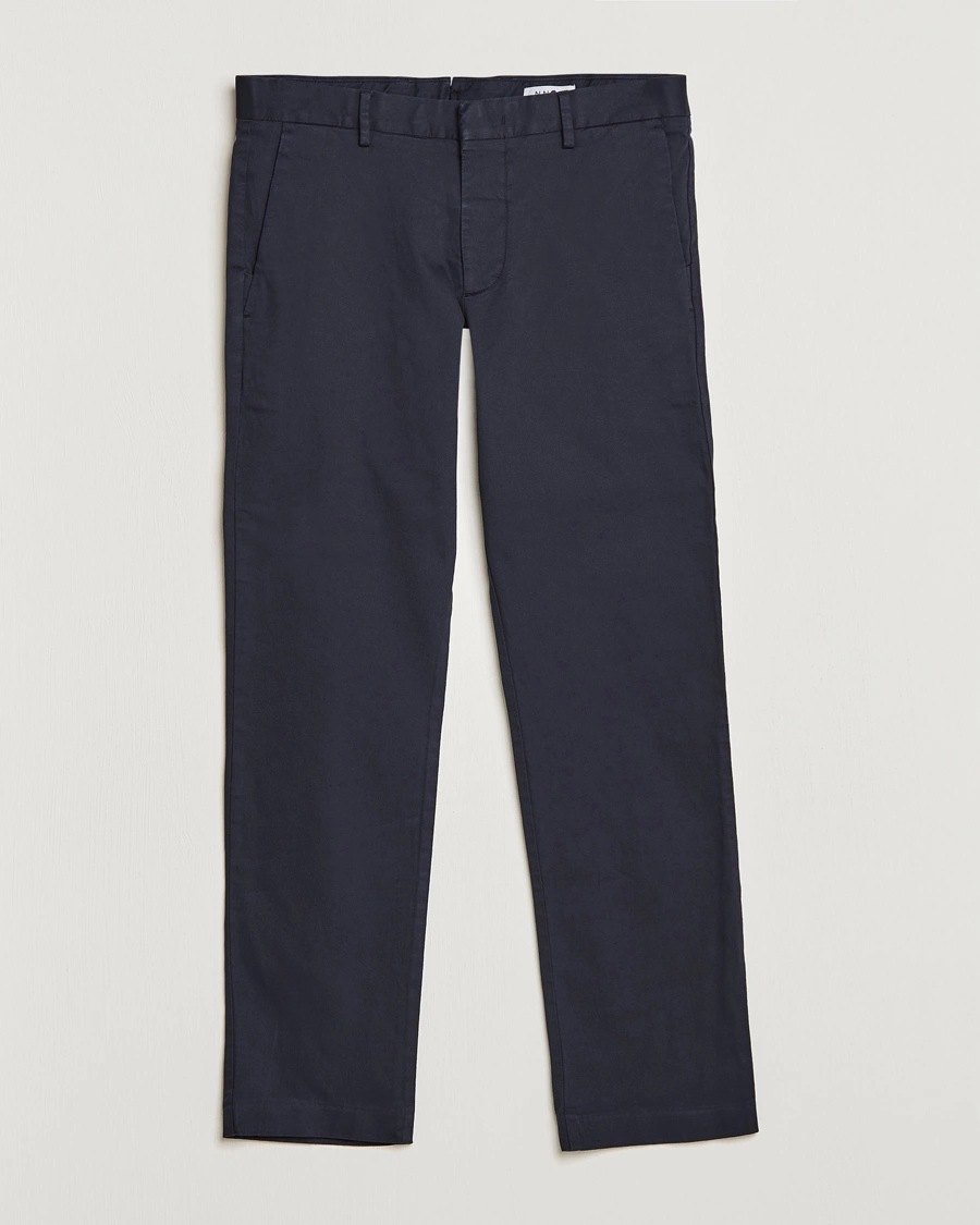 Herre | Bukser | NN07 | Theo Regular Fit Stretch Chinos Navy Blue