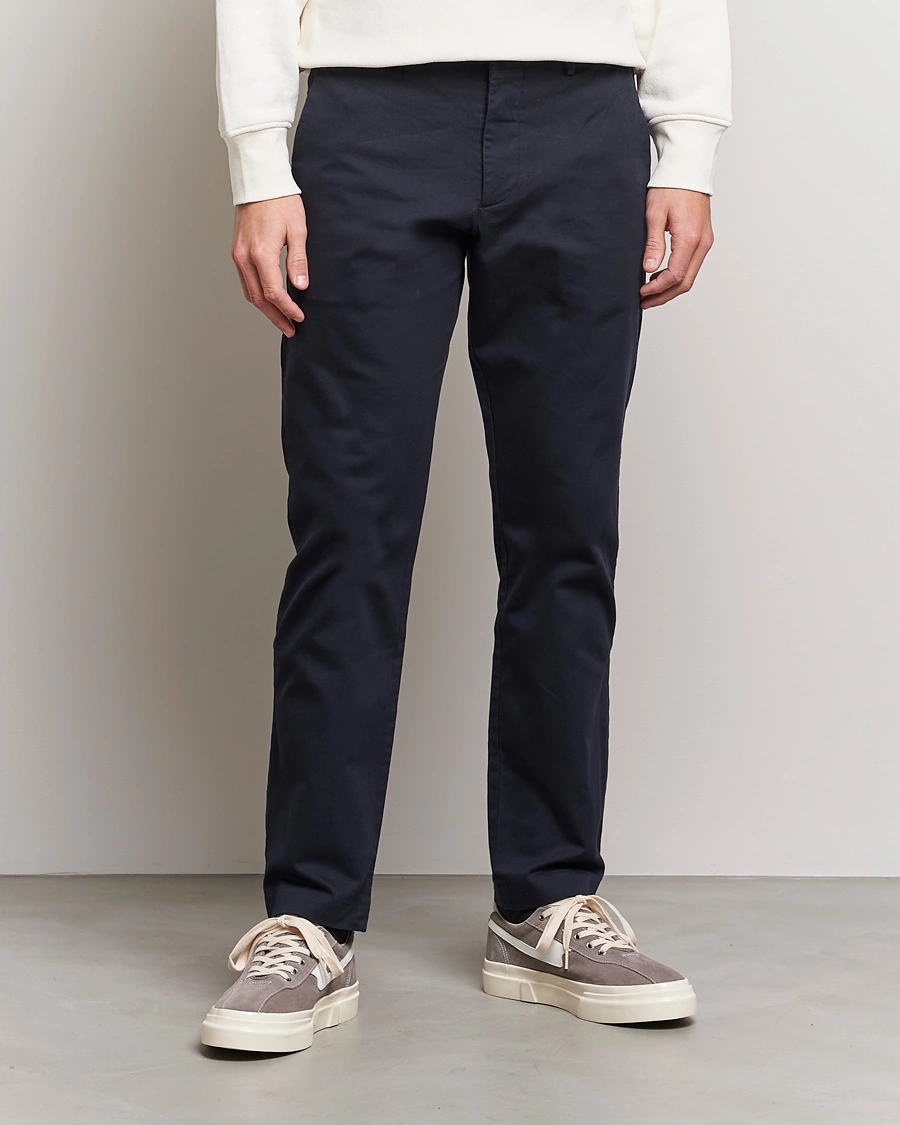 Herre | Business & Beyond | NN07 | Theo Regular Fit Stretch Chinos Navy Blue