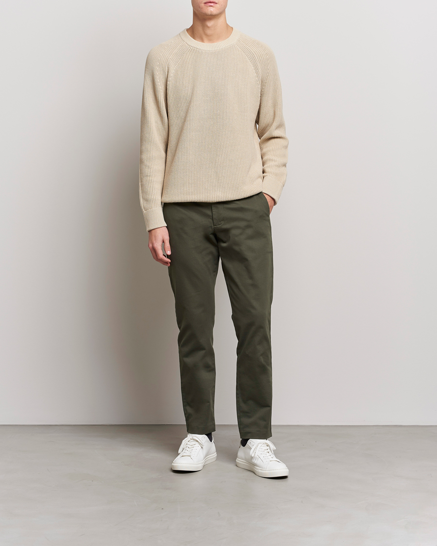 Herre | Bukser | NN07 | Theo Regular Fit Stretch Chinos Army Green