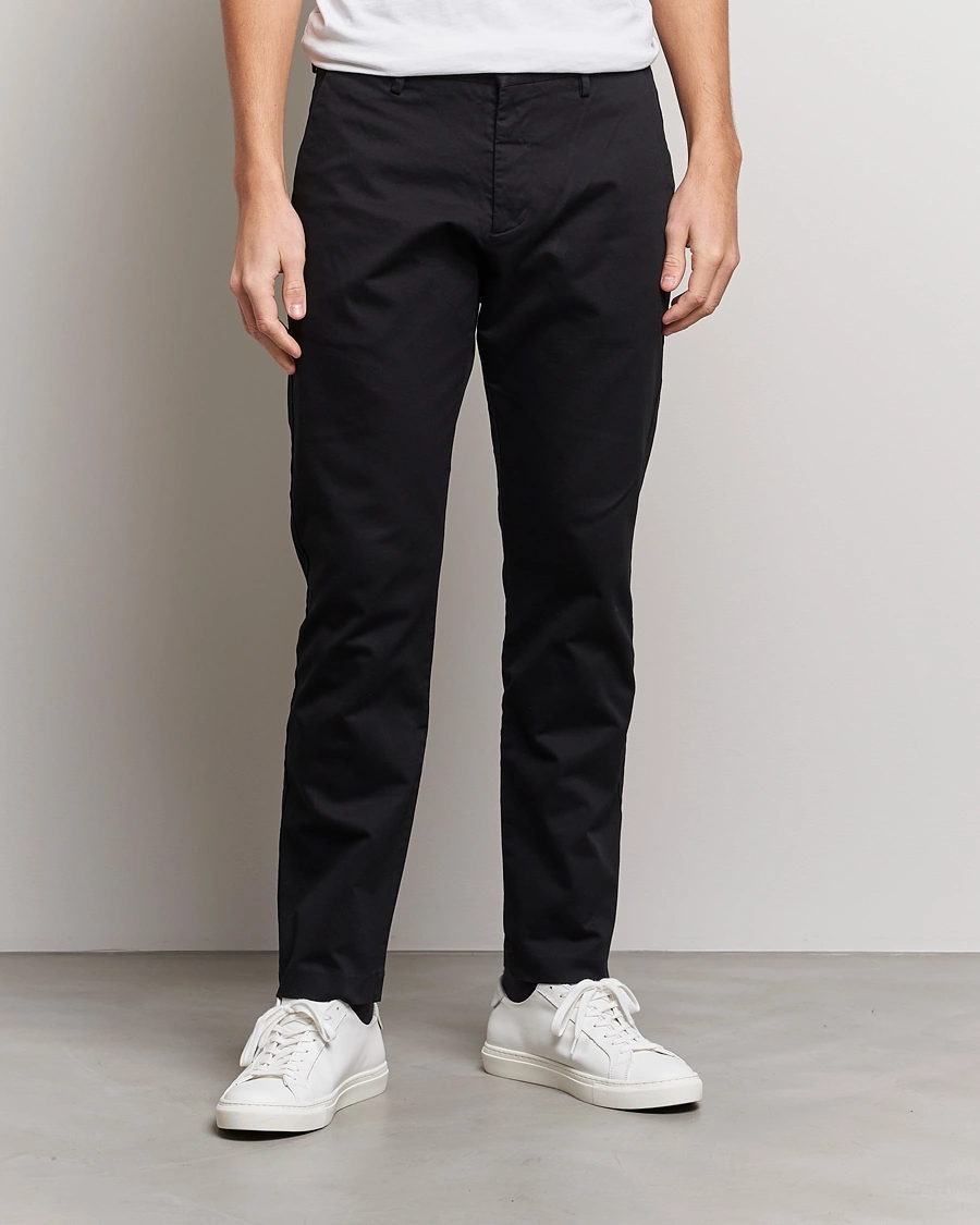 Herre | Chinos | NN07 | Theo Regular Fit Stretch Chinos Black