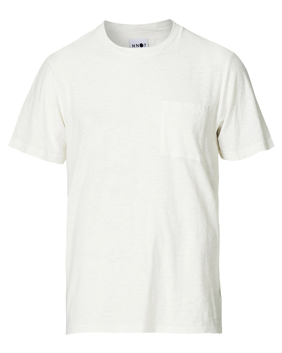 Herre | T-Shirts | NN07 | Aspen Crew Neck Tee Egg White