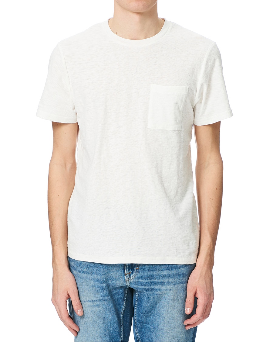 Herre | T-Shirts | NN07 | Aspen Crew Neck Tee Egg White