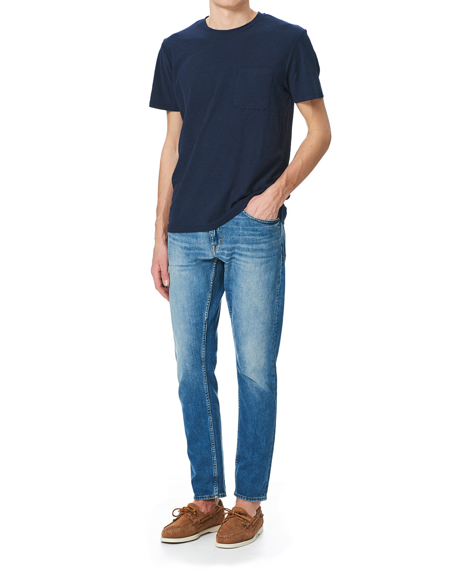 Herre | T-Shirts | NN07 | Aspen Crew Neck Tee True Blue