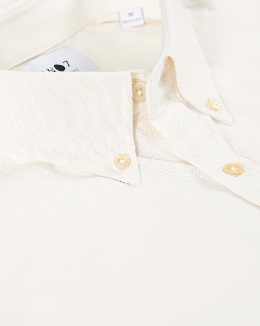 Herre | Skjorter | NN07 | Levon Oxford/Cashmere Shirt Egg White
