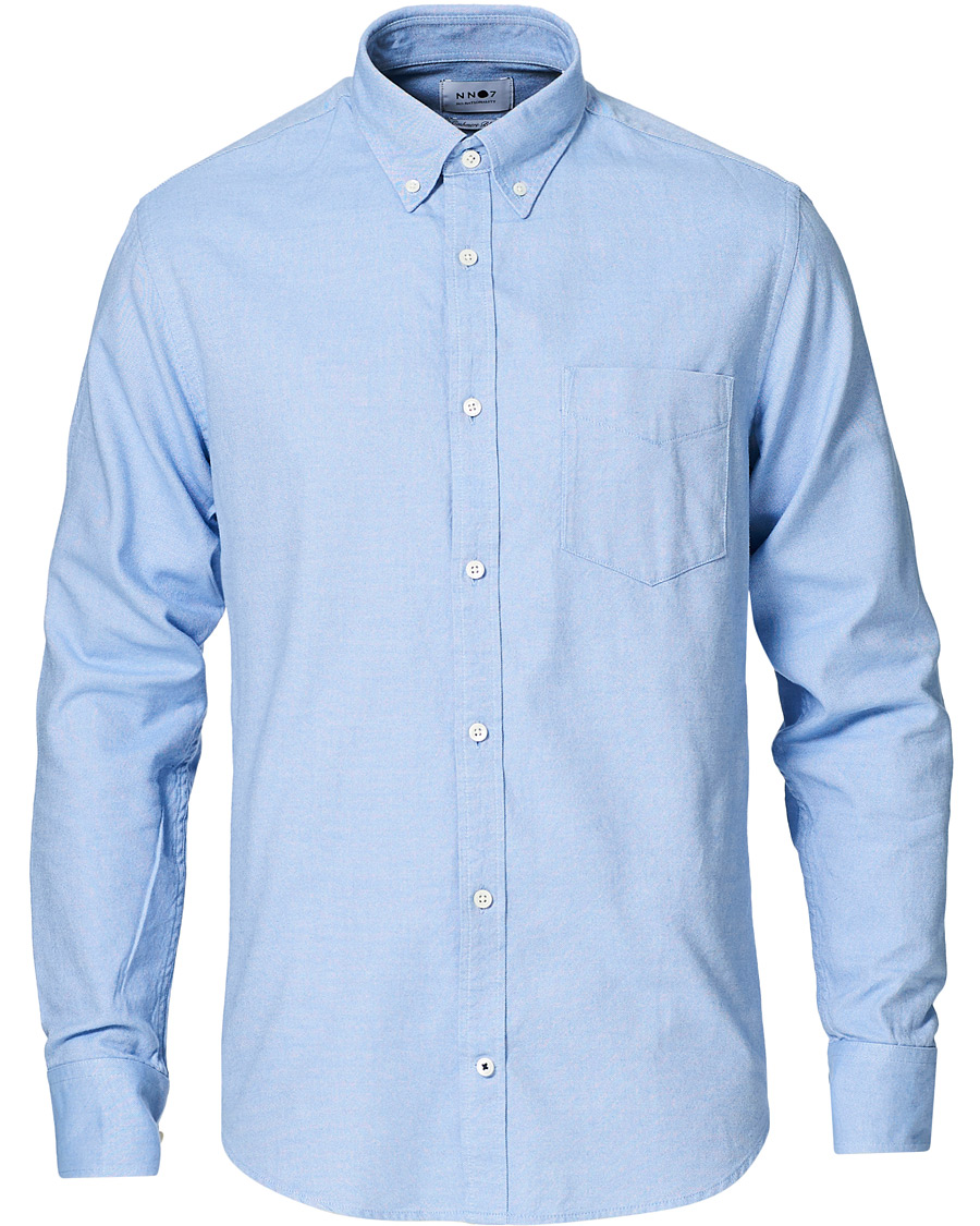 Herre | Skjorter | NN07 | Levon Oxford/Cashmere Shirt Light Blue