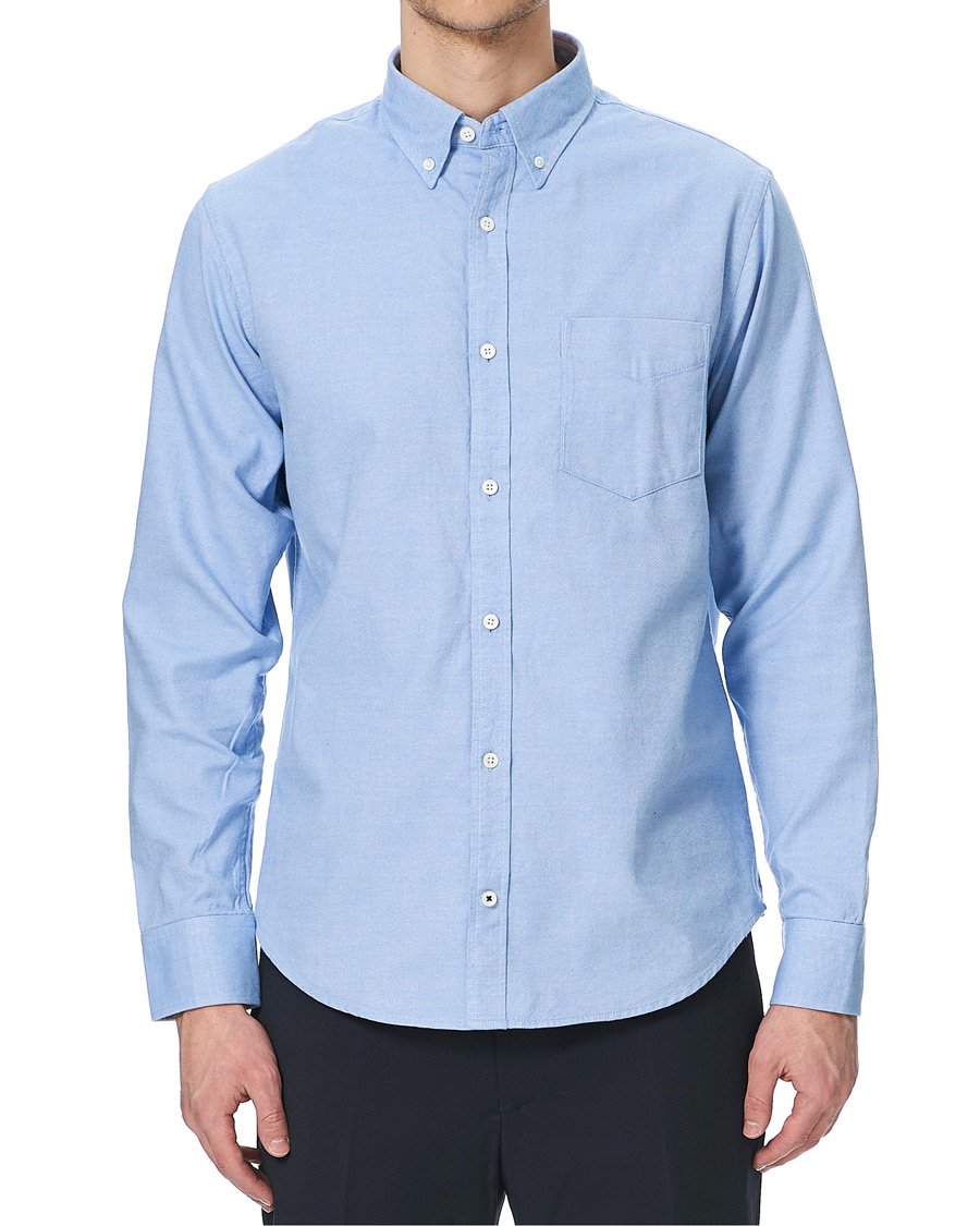 Herre | Skjorter | NN07 | Levon Oxford/Cashmere Shirt Light Blue