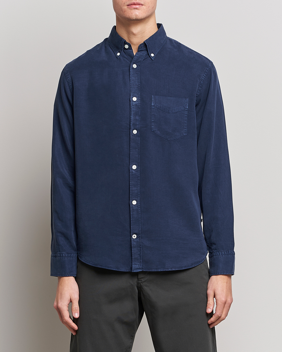 Herre | Casual | NN07 | LevonTencel Shirt Blue