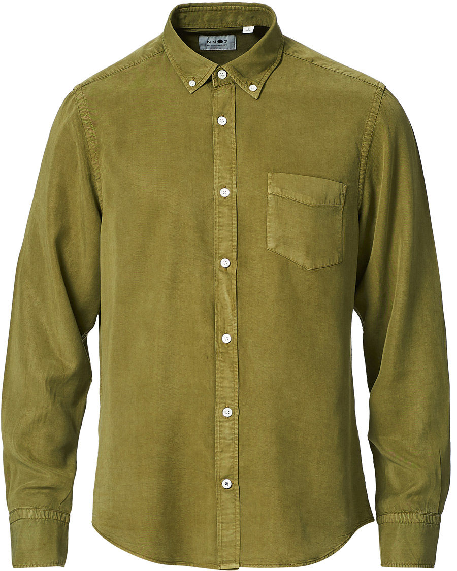 Herre | Skjorter | NN07 | Manza Tencel Shirt Green