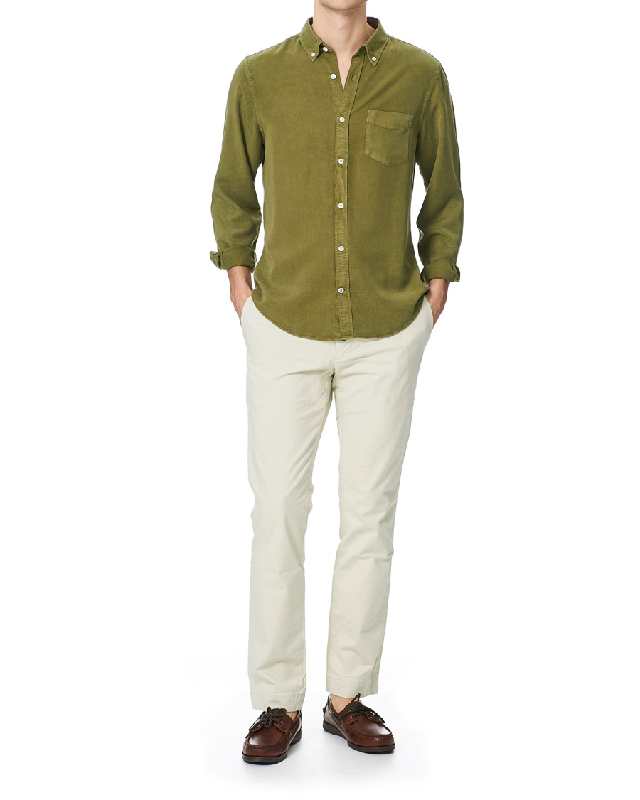 Herre | Skjorter | NN07 | Manza Tencel Shirt Green