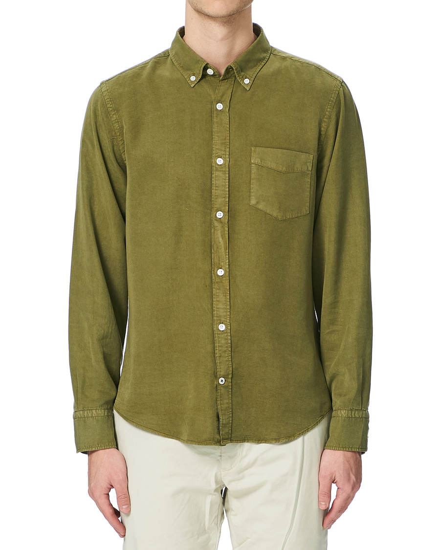 Herre | Skjorter | NN07 | Manza Tencel Shirt Green