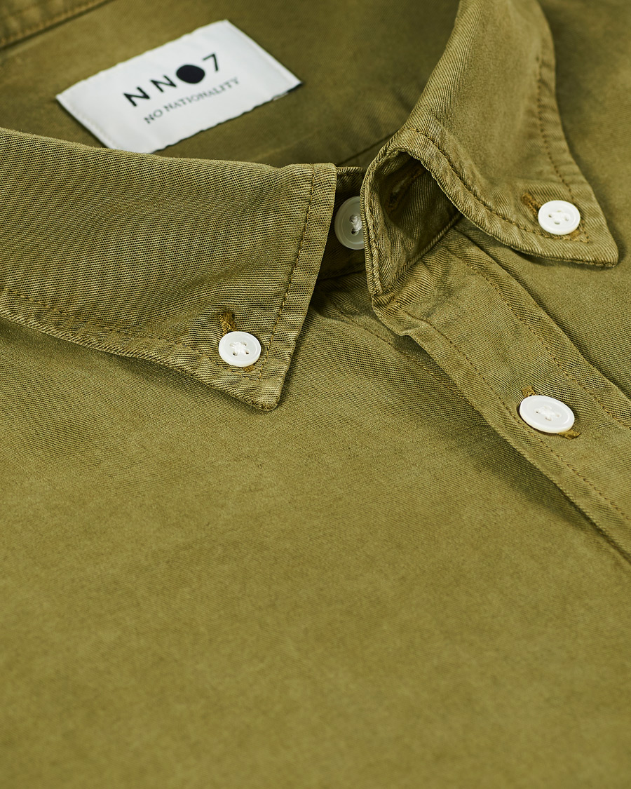Herre | Skjorter | NN07 | Manza Tencel Shirt Green