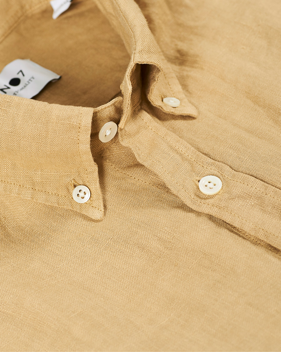 Herre | Skjorter | NN07 | Levon Linen Shirt Khaki