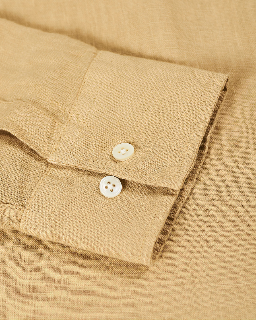 Herre | Skjorter | NN07 | Levon Linen Shirt Khaki