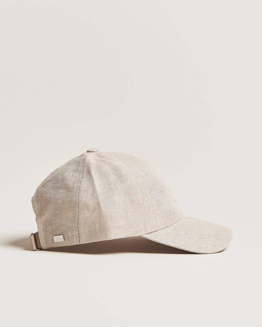 Herre | New Nordics | Varsity Headwear | Linen Baseball Cap Hampton Beige