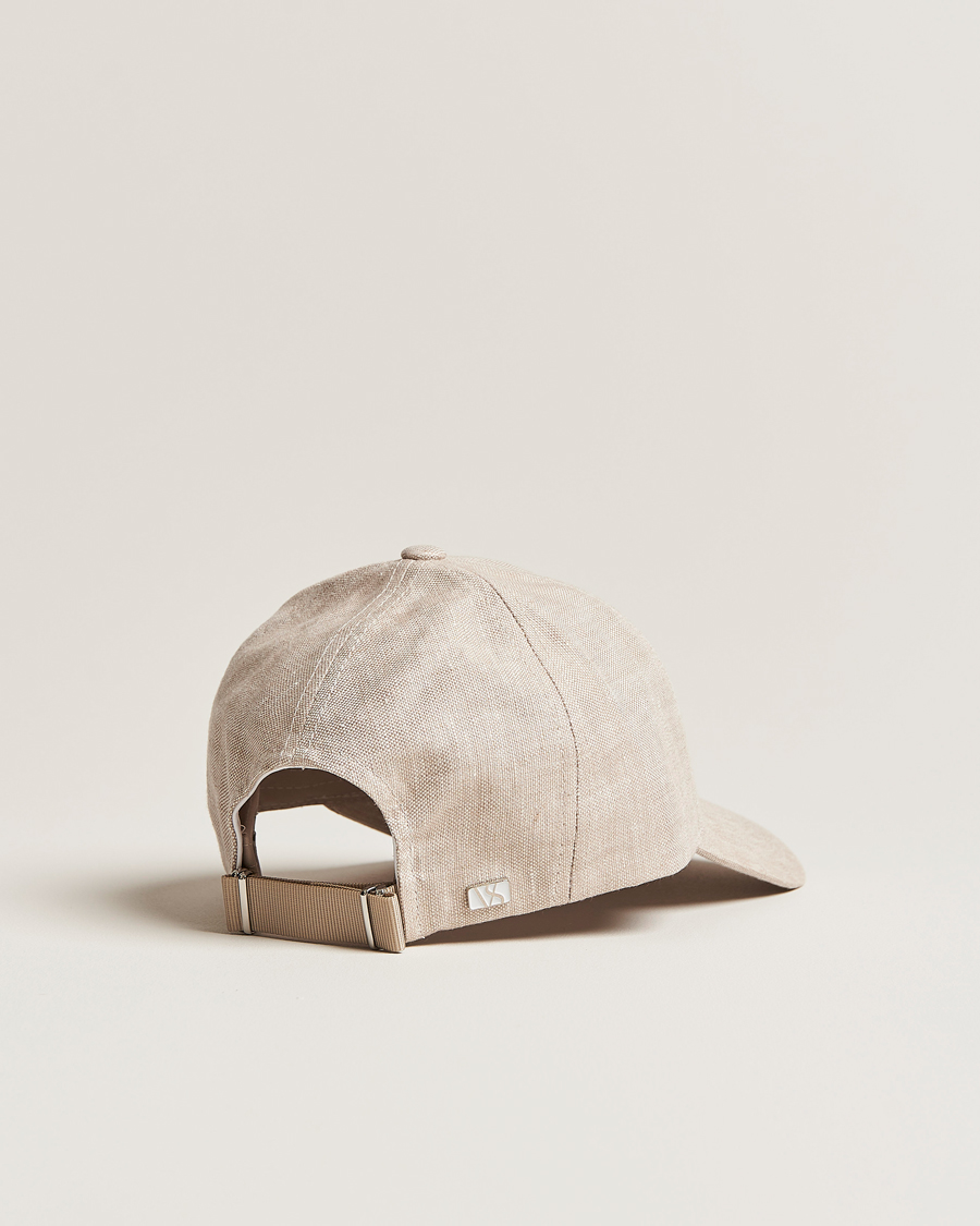 Herre | Hatter og capser | Varsity Headwear | Linen Baseball Cap Hampton Beige