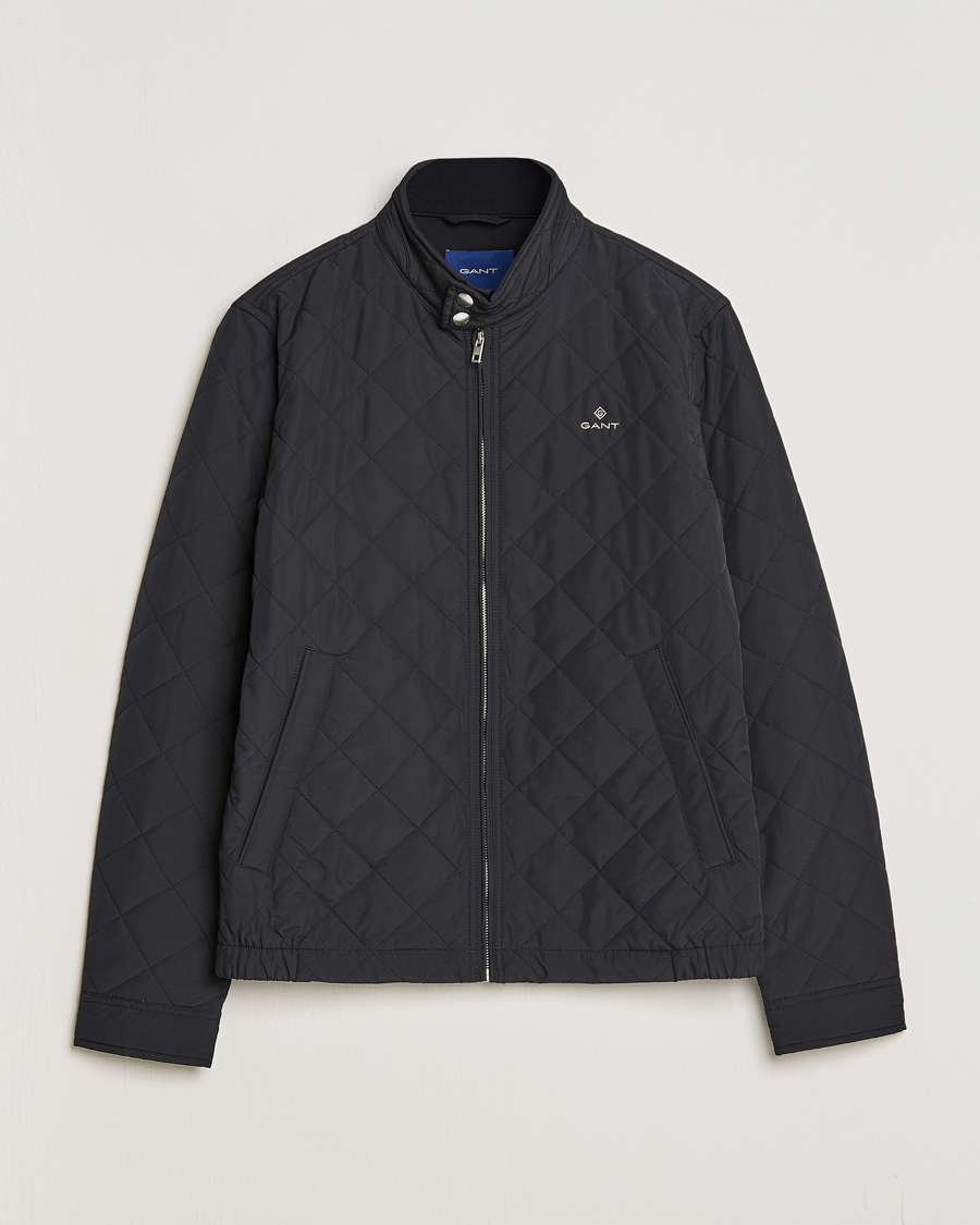 Herre | Jakker | GANT | The Quilted Windcheater Black