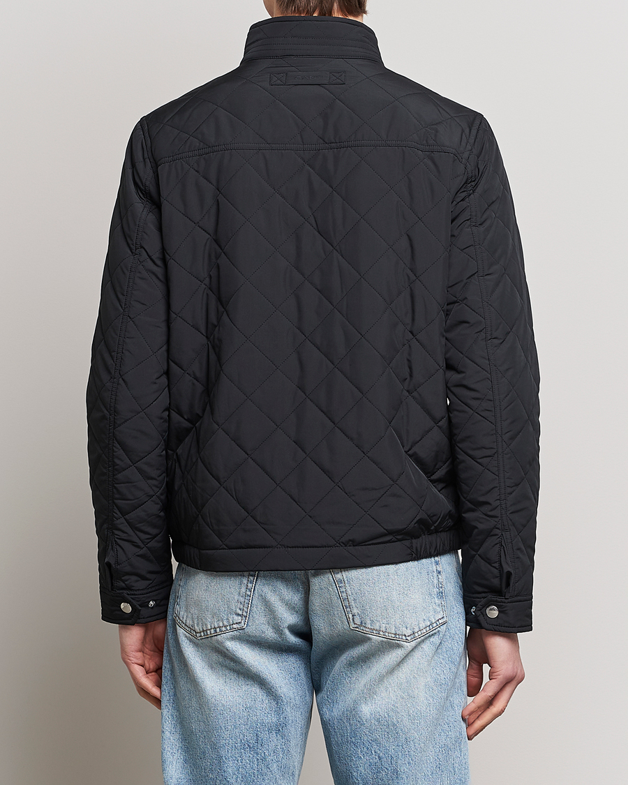 Herre | Jakker | GANT | The Quilted Windcheater Black