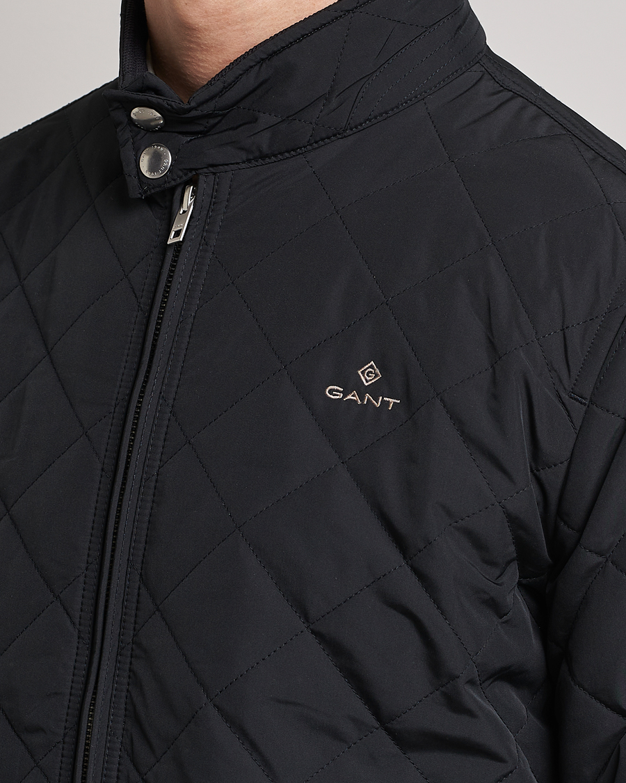Herre | Jakker | GANT | The Quilted Windcheater Black