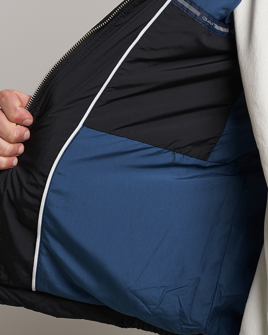 Herre | Jakker | GANT | The Quilted Windcheater Black