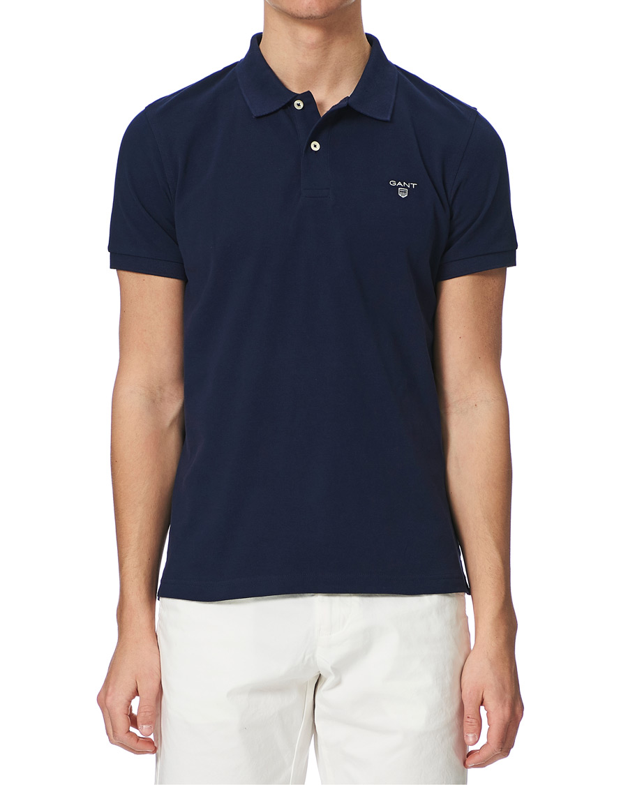 Herre | Pikéer | GANT | The Summer Polo Evening Blue