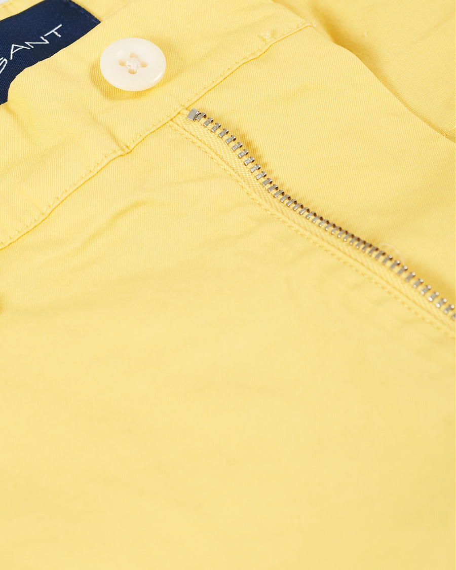 Herre | Shorts | GANT | Regular Sunbleached Shorts Brimstone Yellow