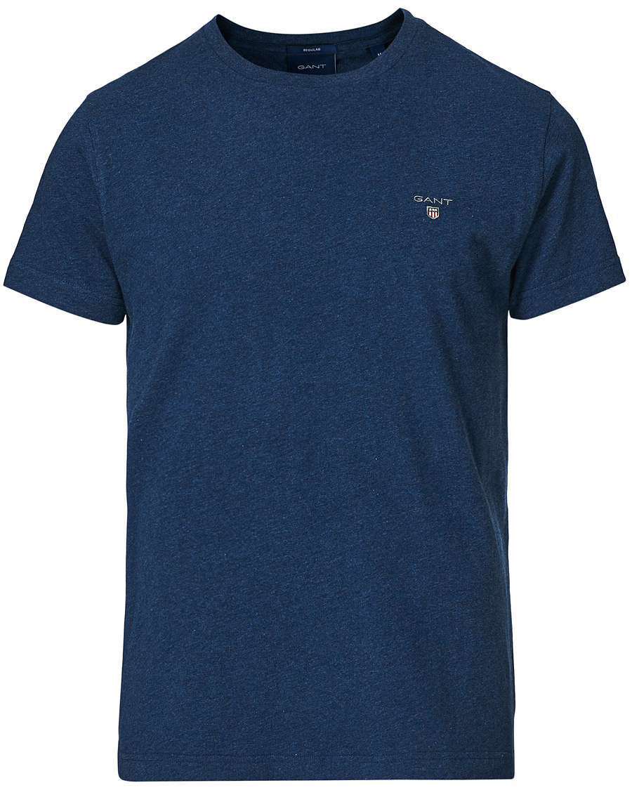 Herre | T-Shirts | GANT | The Original Tee Marine Melange