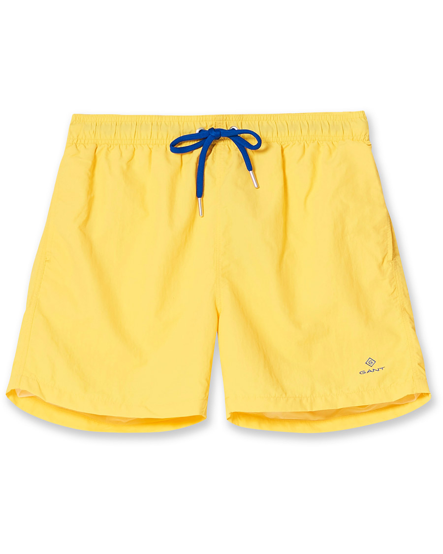 Herre | Badeshorts | GANT | Basic swimshorts Solar Power Yellow