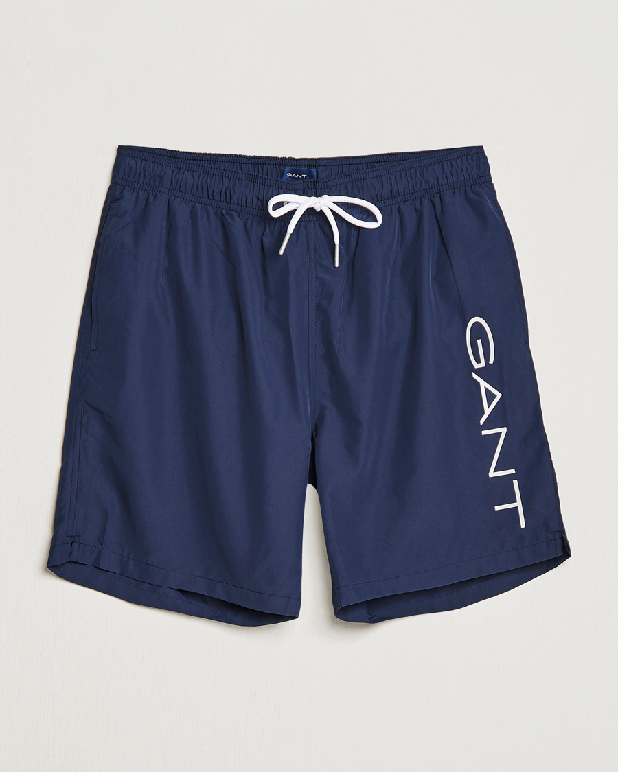 Herre | Badeshorts | GANT | Lightweight Logo Swimshorts Marine
