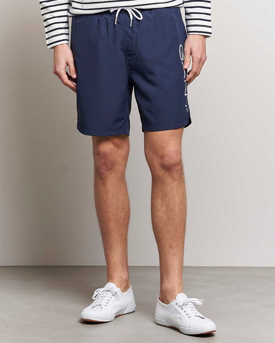 Herre |  | GANT | Lightweight Logo Swimshorts Marine