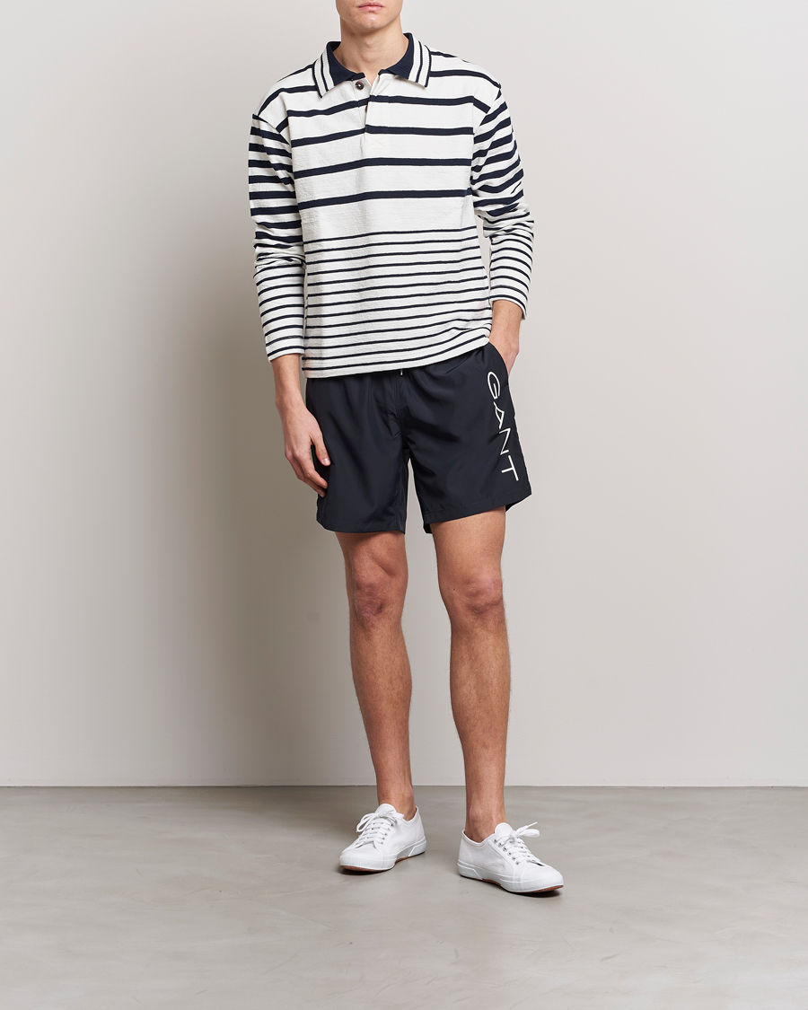 Herre | Badeshorts | GANT | Lightweight Logo Swimshorts Black