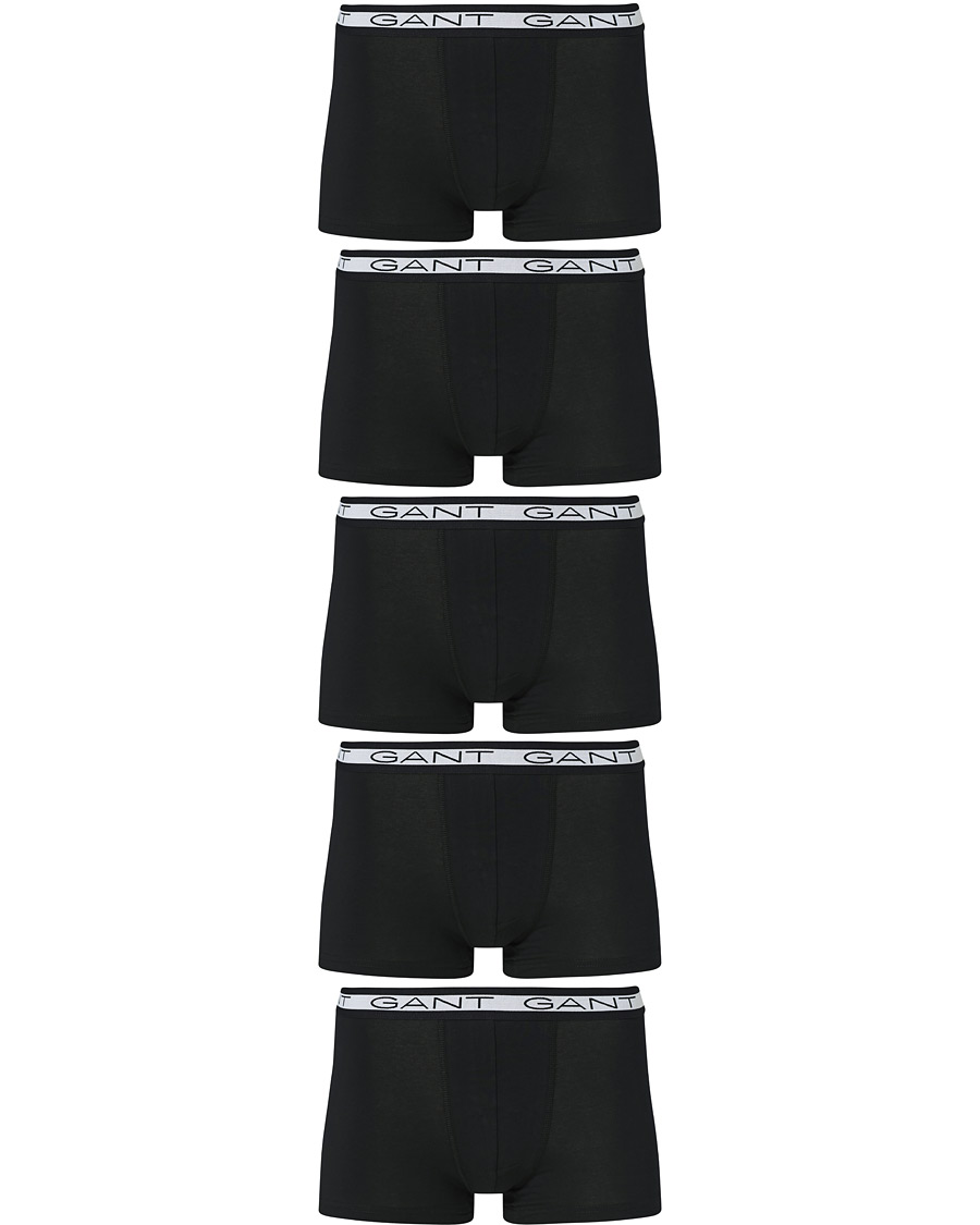 Herre | Undertøy | Gant | 5-Pack Trunks Black