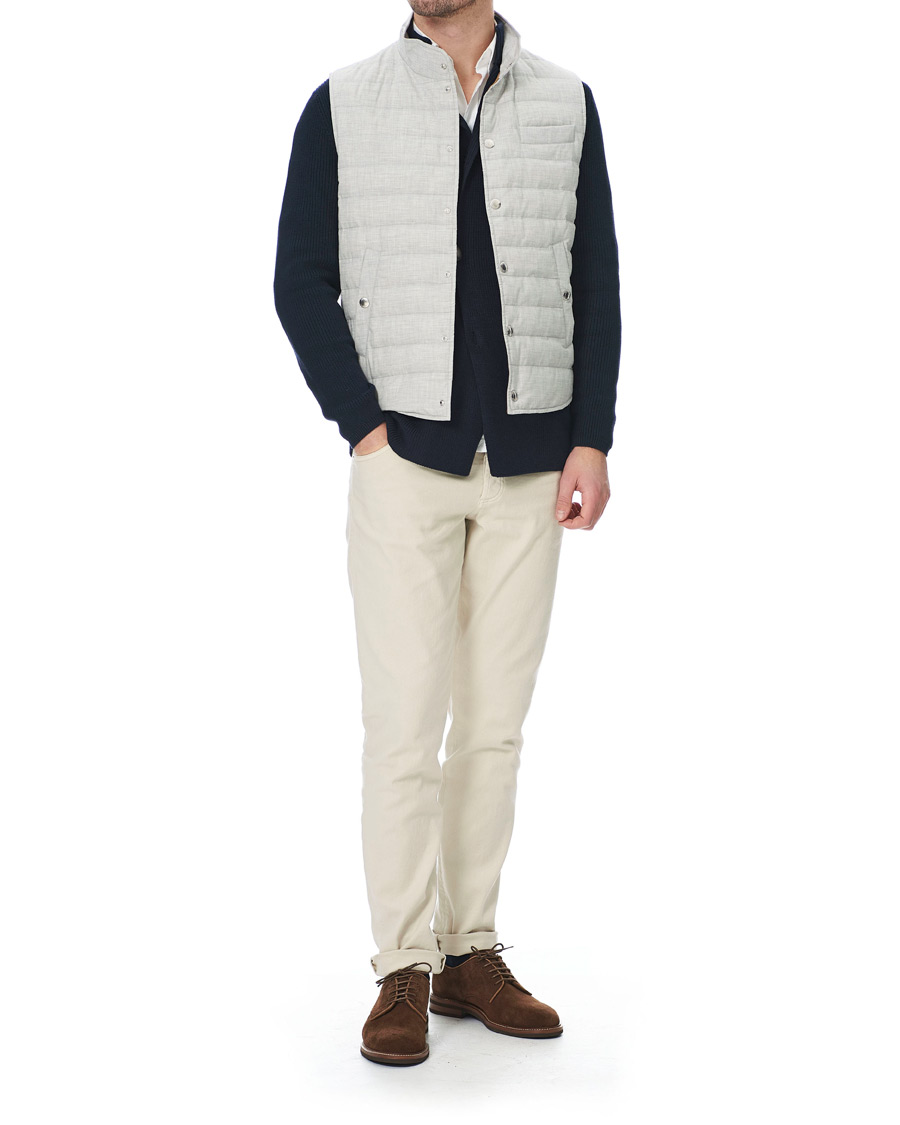 Herre | Jakker | Brunello Cucinelli | Padded Gilet Grey Melange