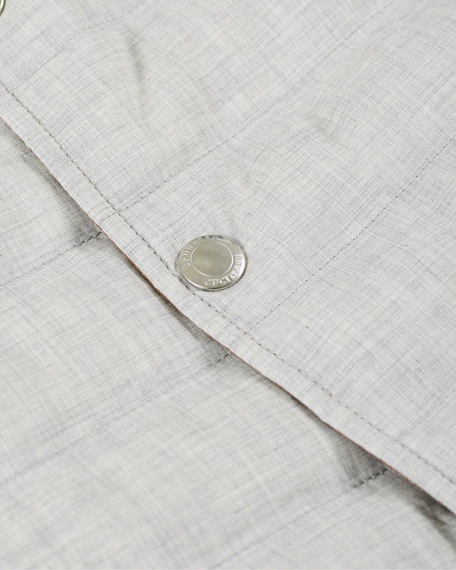 Herre | Jakker | Brunello Cucinelli | Padded Gilet Grey Melange