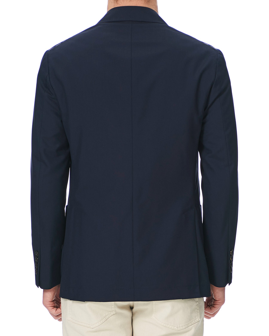 Herre | Dressjakker | Brunello Cucinelli | Super 120s Wool Double Breasted Blazer Navy