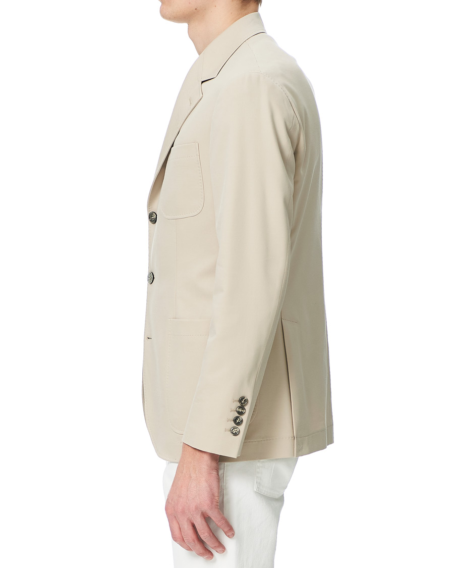 Herre | Dressjakker | Brunello Cucinelli | Cotton Gabardine Patch Pocket Blazer Sand