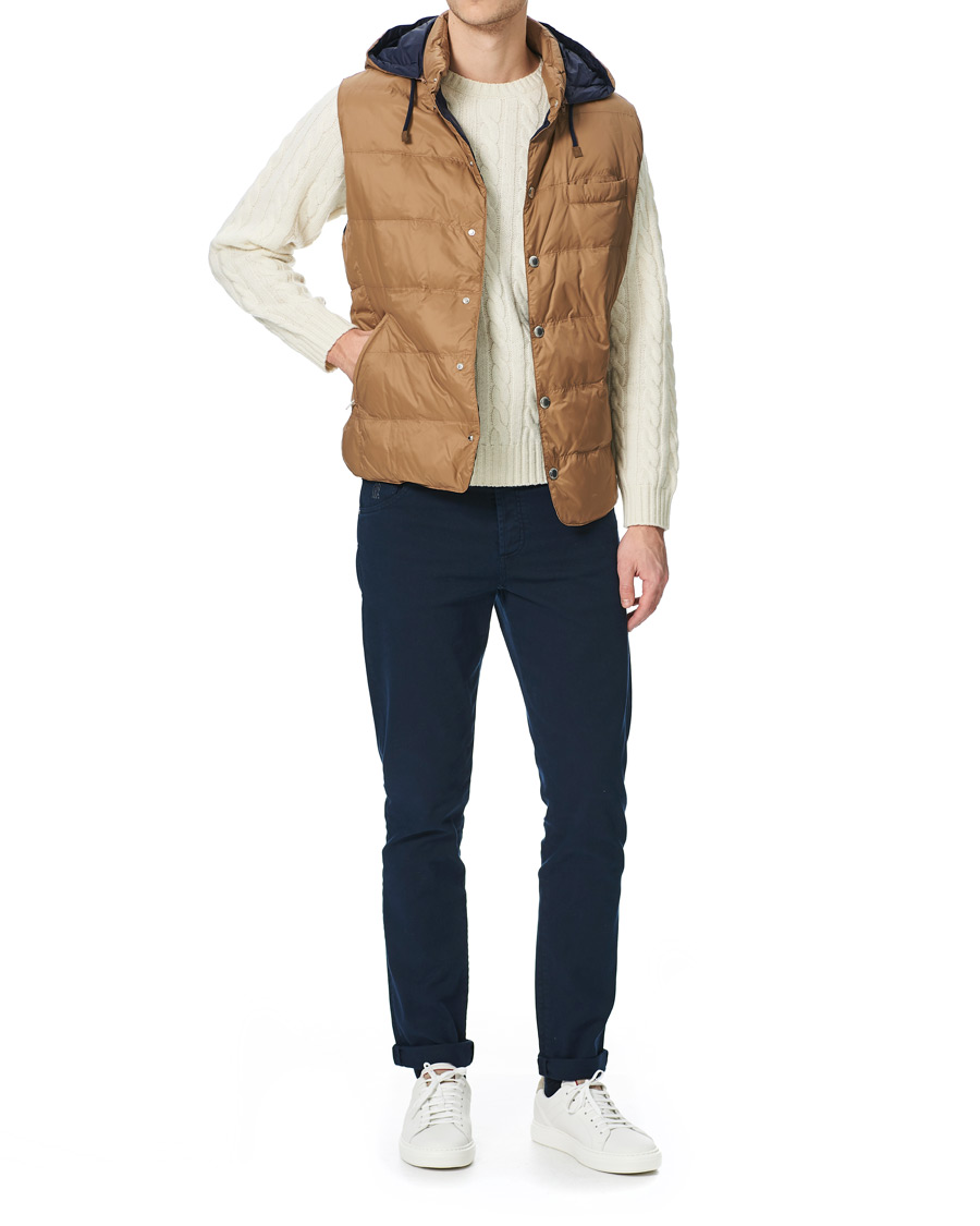 Herre | Bukser | Brunello Cucinelli | Slim Fit 5-Pocket Twill Pants Navy