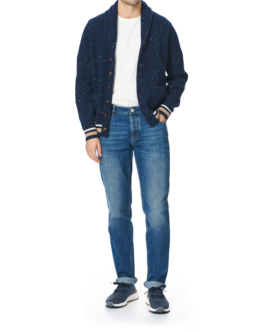 Herre | Jeans | Brunello Cucinelli | Slim Fit Jeans Medium Wash